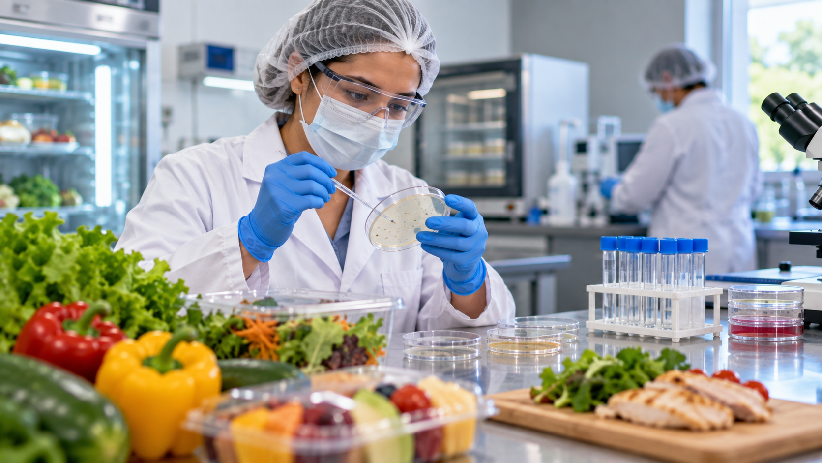 Imagen ilustrativa sobre evaluación y control de patógenos en alimentos listos para consumo